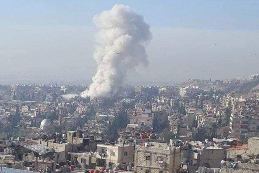 انفجار شدید در  حومه دمشق