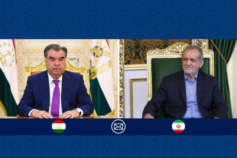 تبریک پزشکیان به رئیس جمهوری تاجیکستان