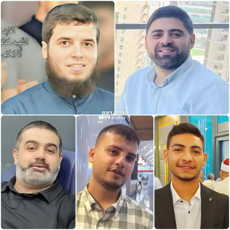 تصاویر 5 شهید امروز حماس که از اعضای اداری این جنبش در قطر بودند