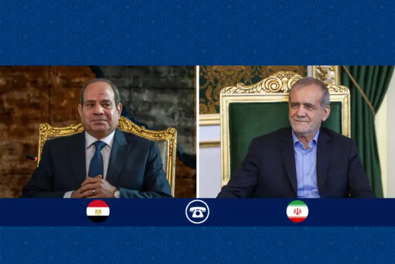 گفت‌وگوی پزشکیان و رئیس جمهور مصر