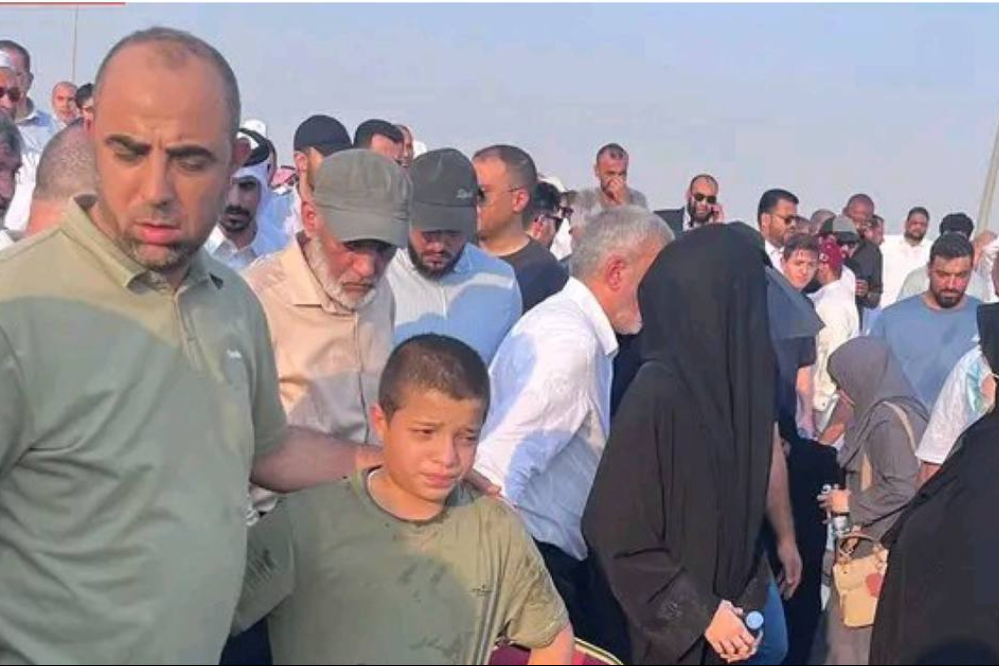 اولین حضور سه رهبر حماس مقابل دوربین‌ها پس از حمله اسرائیل