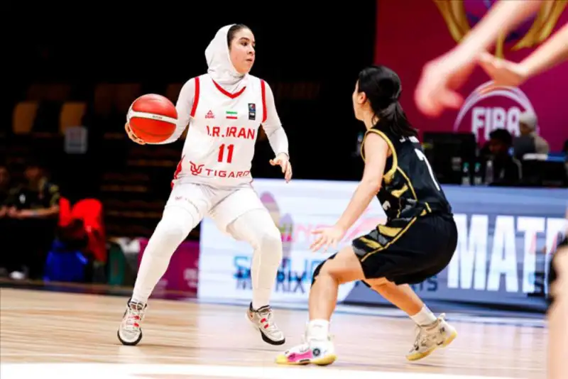 صعود مقتدرانه دختران بسکتبال ایران به نیمه نهایی کاپ آسیا