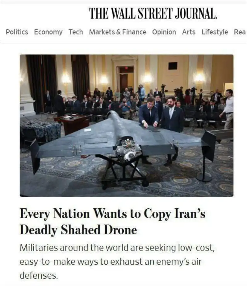 همه کشورها به دنبال کپی برداری از پهپاد «شاهد» ایران