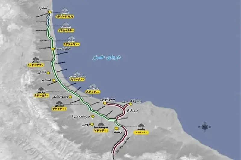 اتمام تملک اراضی راه آهن رشت - آستارا