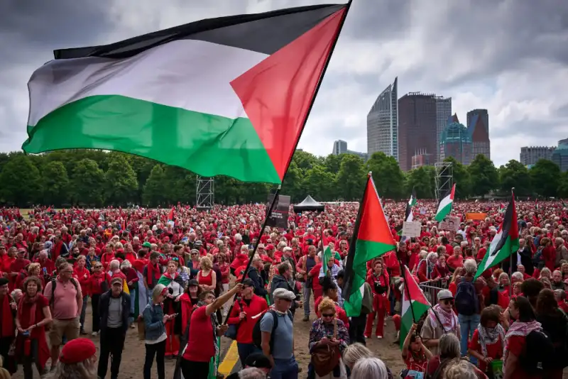 دستگیری بیش از 300 حامی فلسطین در «روتردام» هلند