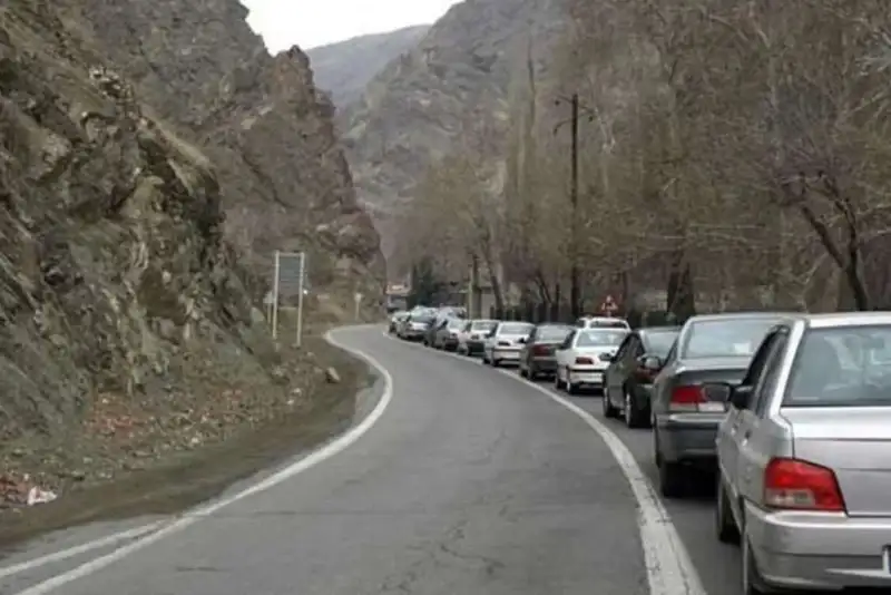 جاده چالوس یکطرفه شد