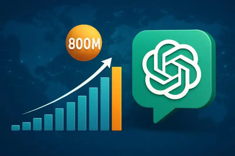 چت‌جی‌پی‌تی با  800 میلیون کاربر هفتگی