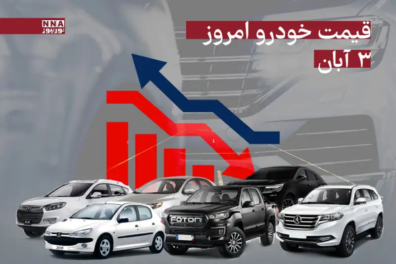 قیمت خودرو داخلی و خارجی امروزشنبه 3 آبان 1404+ جدول