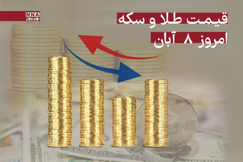 قیمت طلا و سکه امروز پنج‌شنبه 8 آبان 1404 + جدول