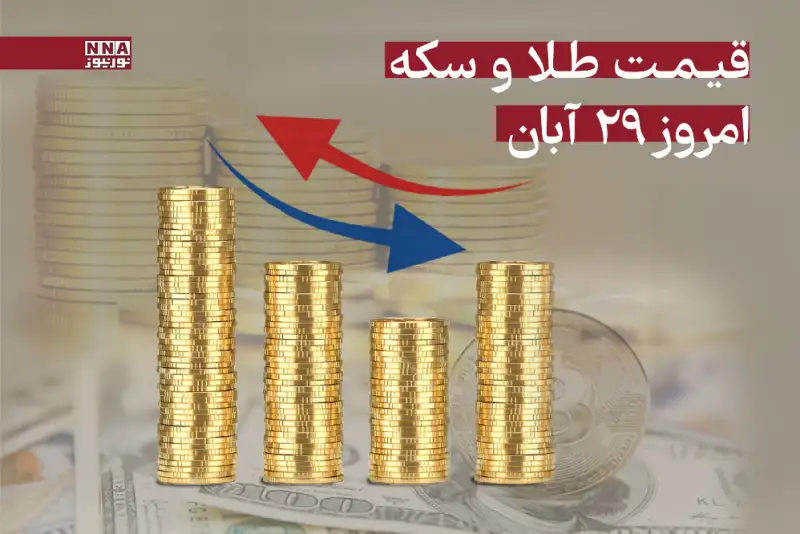 قیمت سکه و طلا امروز 29 آبان 1404 + جدول قیمت ها