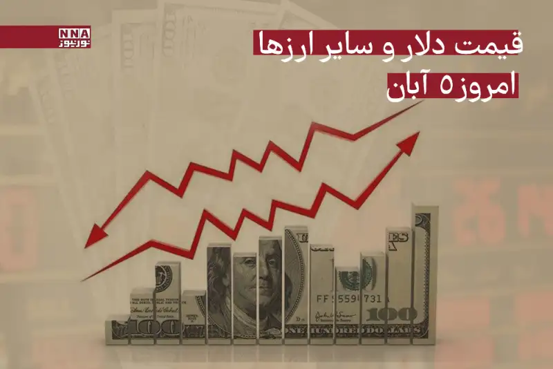 قیمت دلار امروز دوشنبه 5 آبان 1404
