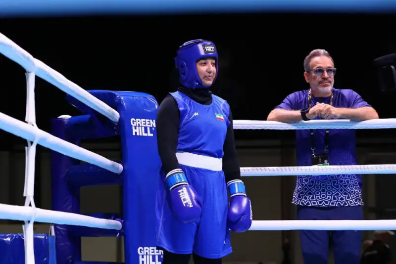 نخستین مدال تاریخ بوکس بانوان ایران در منامه