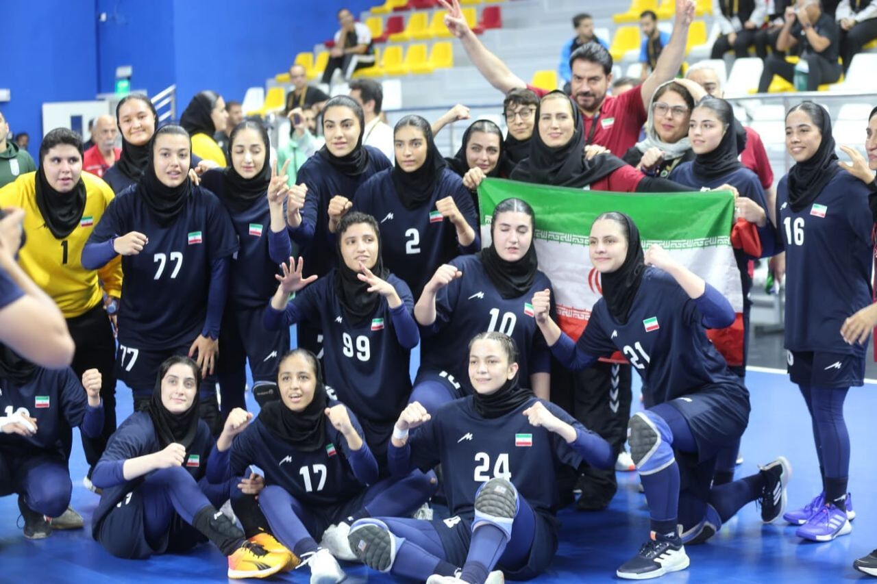 Iranian girls’ handball team crowned champions at Asian Youth Games