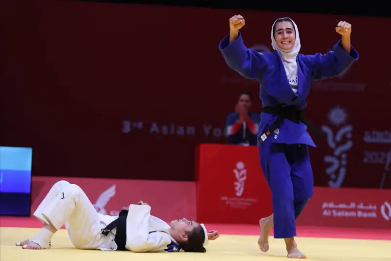 مدال طلای جودو بر گردن مهسا شکیبایی