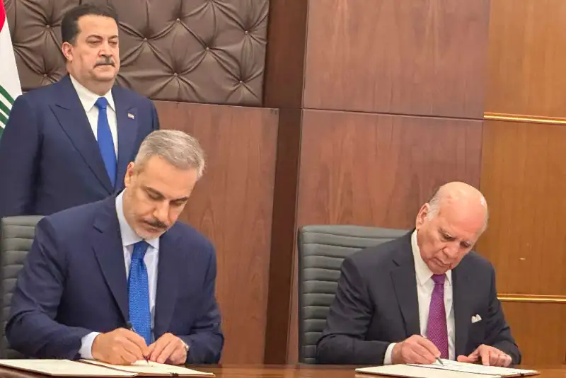 امضای توافقنامه آب میان ترکیه و عراق