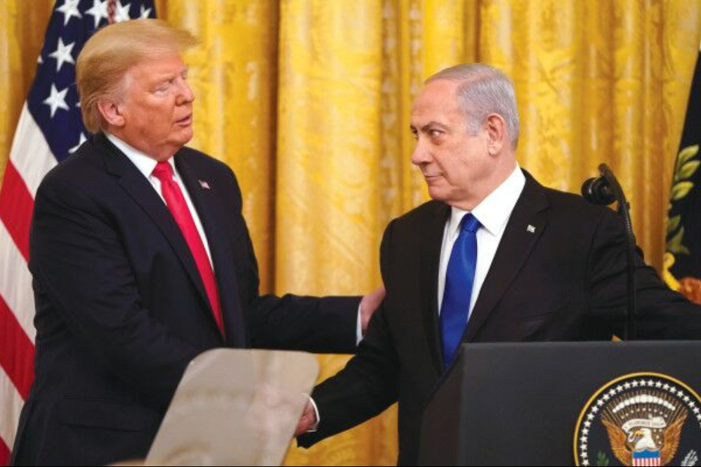 ترامپ: نتانیاهو را متقاعد می کنم تا فلسطین را به رسمیت بشناسد