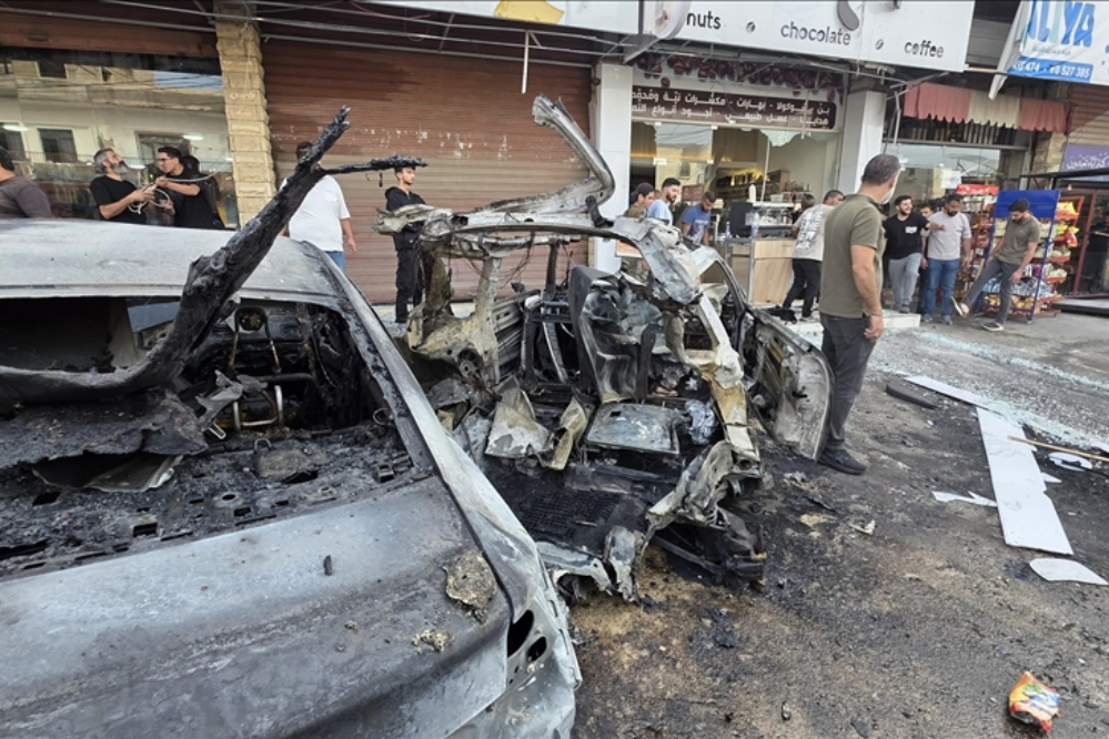 حمله پهپادی رژیم صهیونیستی به خودرویی در نبطیه لبنان