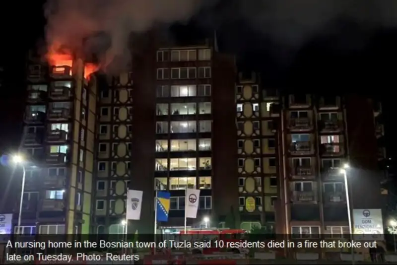 30 کشته و زخمی در آتش‌سوزی مهیب  شمال بوسنی