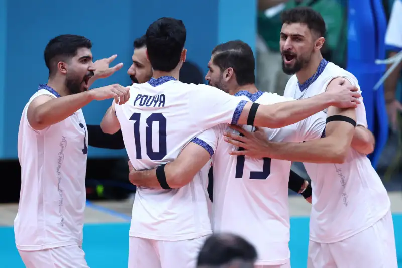 پیروزی تیم ملی والیبال ایران مقابل قطر