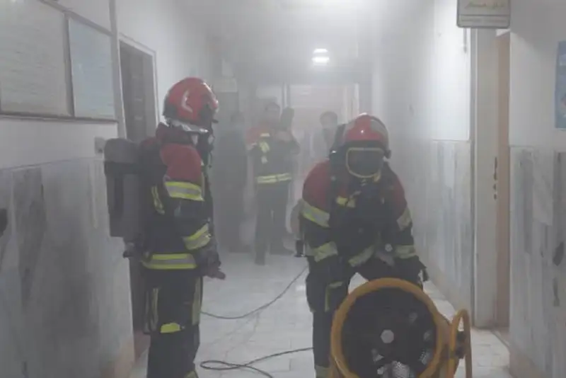 آتش‌سوزی در بخش نوزادان بیمارستان کودکان بندرعباس