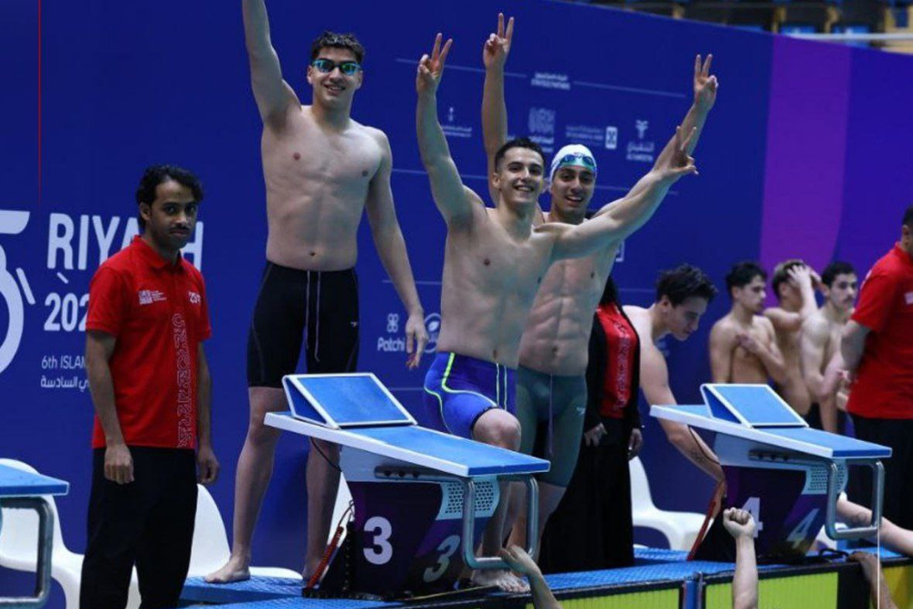 مدال برنز شنای تیمی به ایران رسید