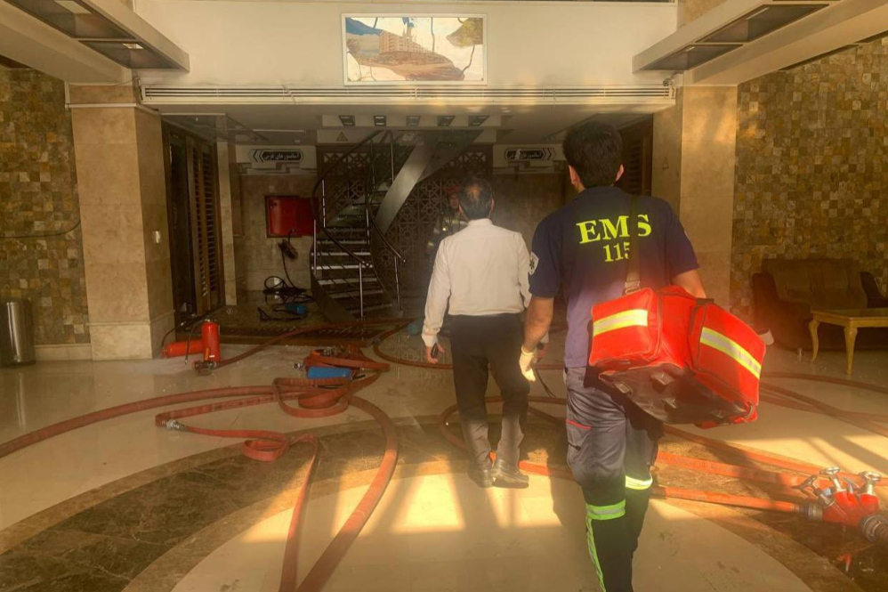 آتش‌سوزی گسترده در برج مسکونی تیموری