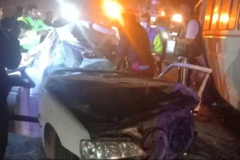 تصادف مرگبار در جاده مشهد–سرخس با 2 کشته و 16 مصدوم
