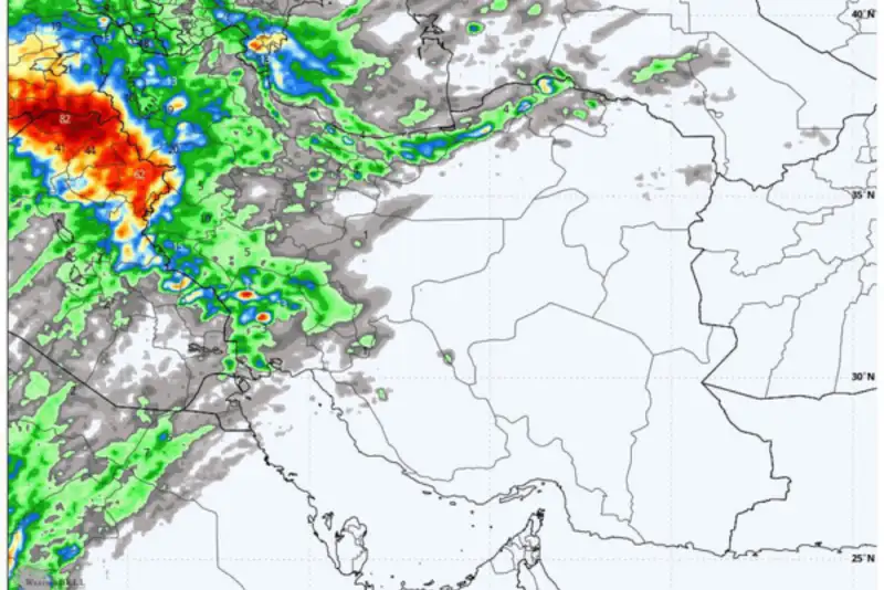 سامانه بارشی در سوریه غوغا کرد+فیلم