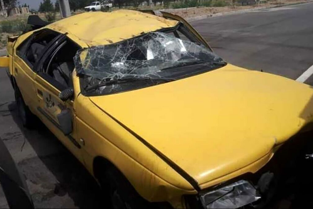 واژگونی خودروی سرویس مدرسه در نهاوند 6 مصدوم برجا گذاشت