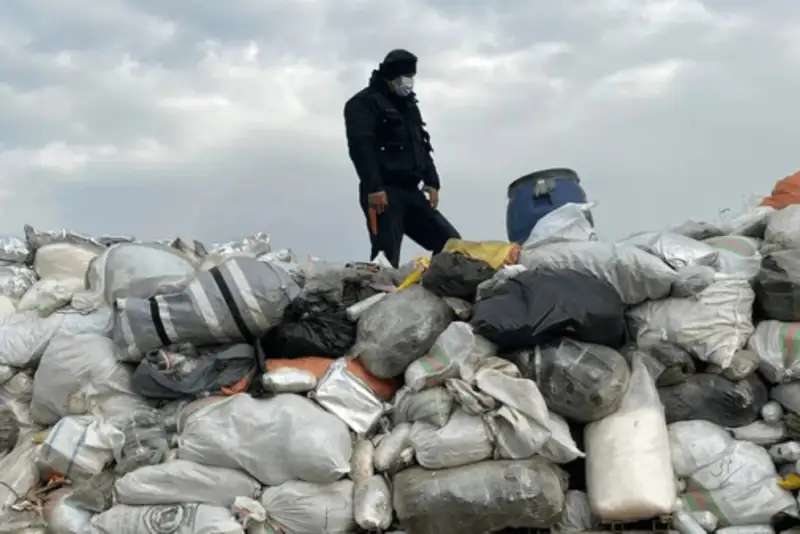 20 تن موادمخدر در کهریزک به آتش کشیده شد