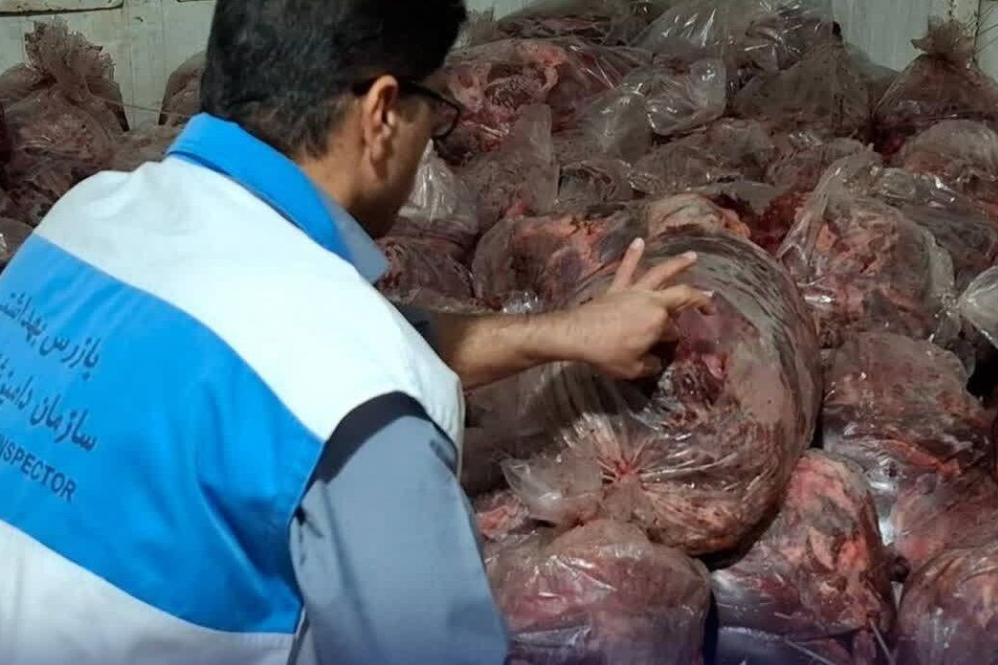 کشف 1500 کیلو گوشت مخلوط اسب و گاو در اهواز