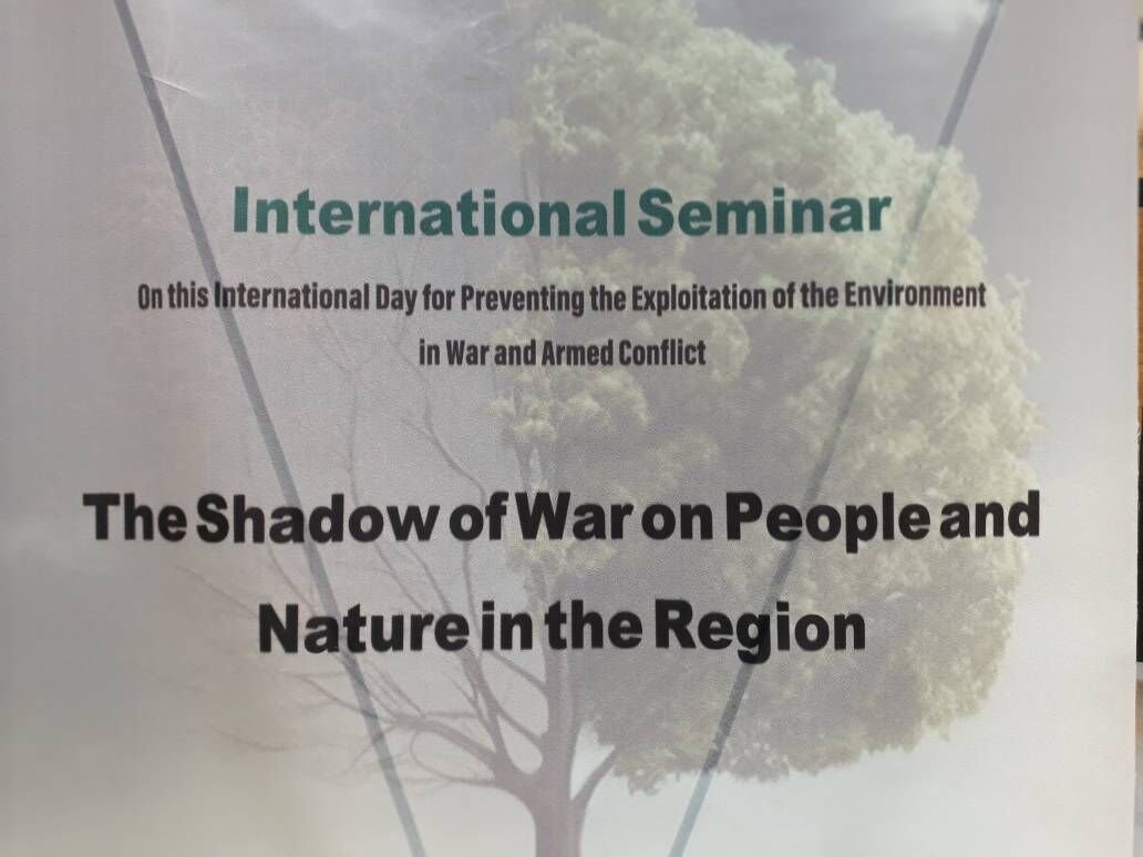 International seminar on war’s consequences on people, nature held in Tehran