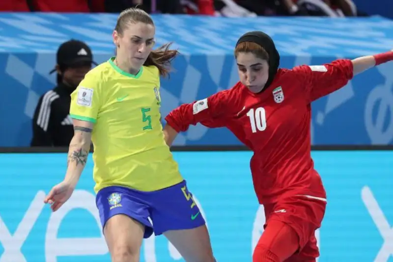 تیم ملی فوتسال بانوان از  برزیل یک امتیاز گرفت + فیلم