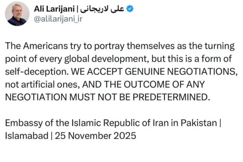 لاریجانی: مذاکرات واقعی را می‌پذیریم!