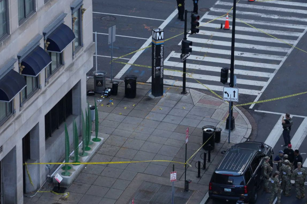 שני אנשי המשמר הלאומי נפצעו בירי ליד הבית הלבן