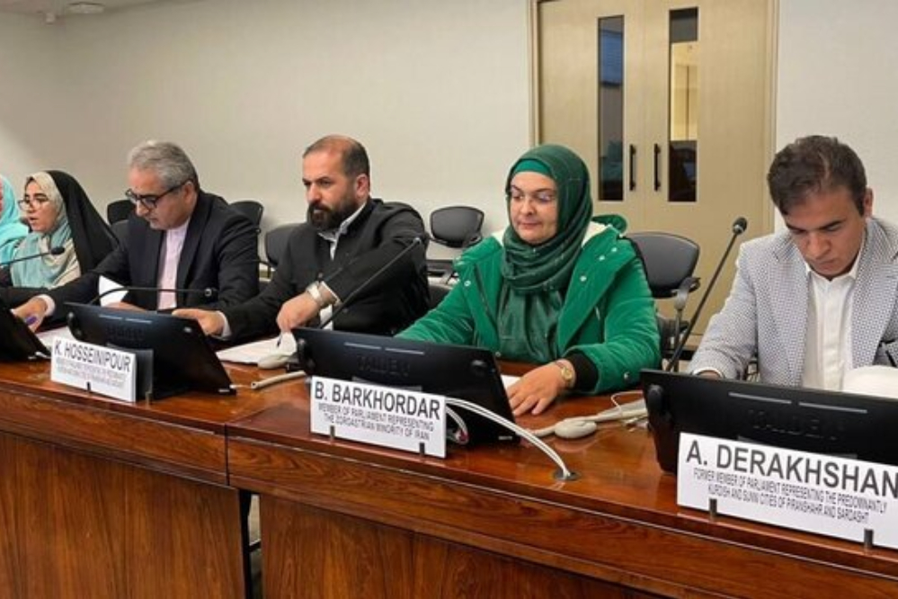 ممثلو المكونات العرقية والدينية الإيرانية يتحدثون في اجتماع جنيف عن تعددية الهوية الثقافية للبلاد