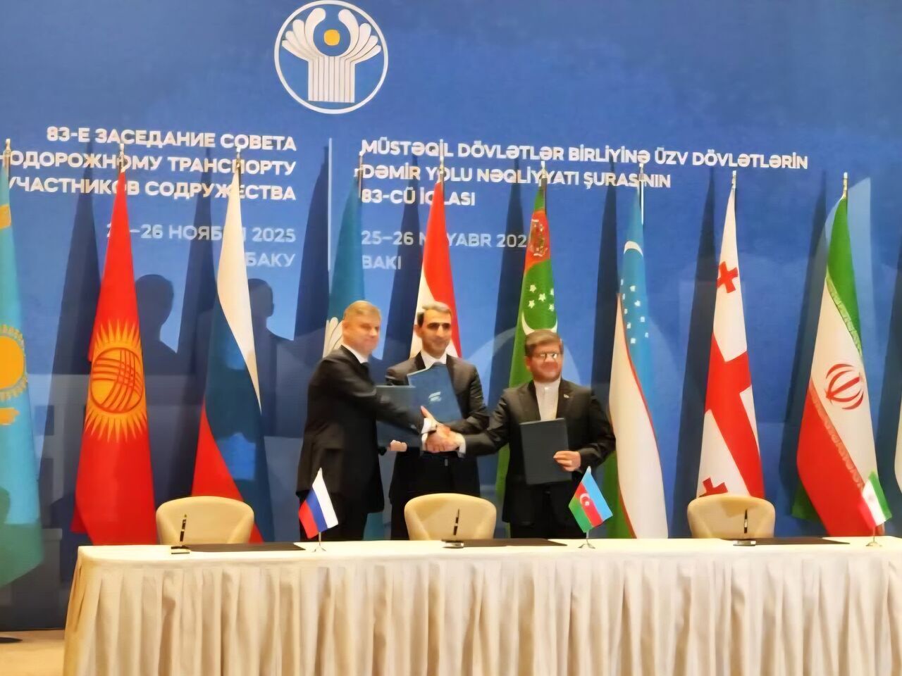 Iran, Russia, Azerbaijan ink rail memorandum to boost North–South corridor