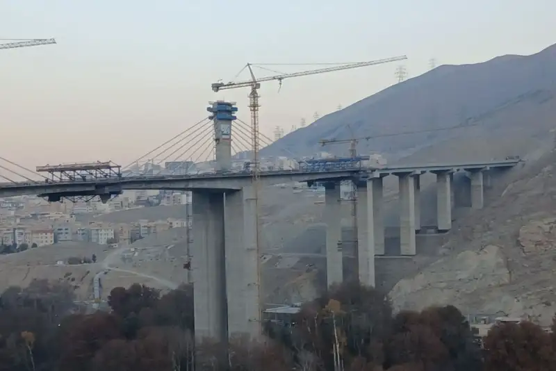 پل آزادراه شمالی کرج شاهکار مهندسی ایرانی است