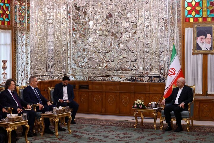Turkish FM Fidan meets with Iran Parl. speaker in Tehran