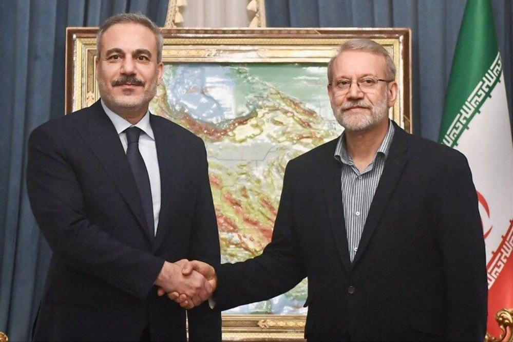 Встреча Главы МИД Турции Хакана Фидана с Али Лариджани в Тегеране