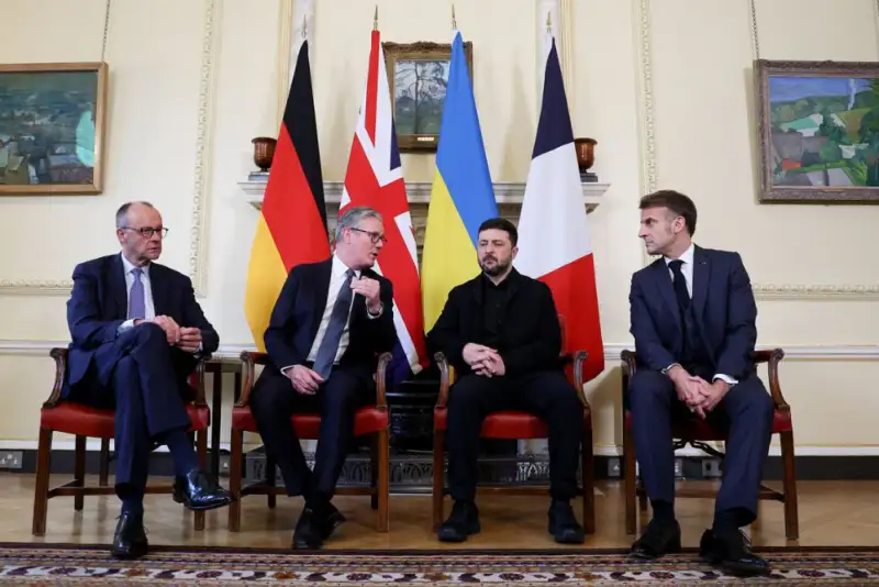 گزارش سی ان ان از دیدار رهبران اروپایی با زلنسکی در لندن