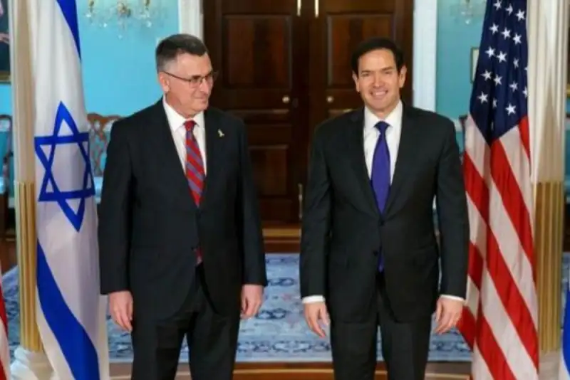 دیدار وزرای خارجه آمریکا و رژیم صهیونیستی در واشنگتن