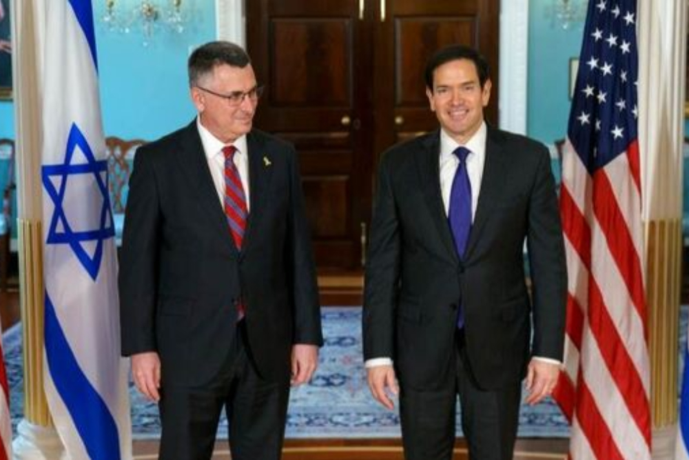 دیدار وزرای خارجه آمریکا و رژیم صهیونیستی در واشنگتن