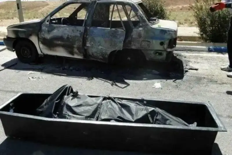 راز مرگ سارق پشت فرمان خودرو سوخته