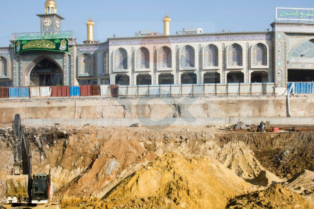 نمایان شدن «شن زرد» پس از خاکبرداری در نزدیکی حرم امام حسین(ع)