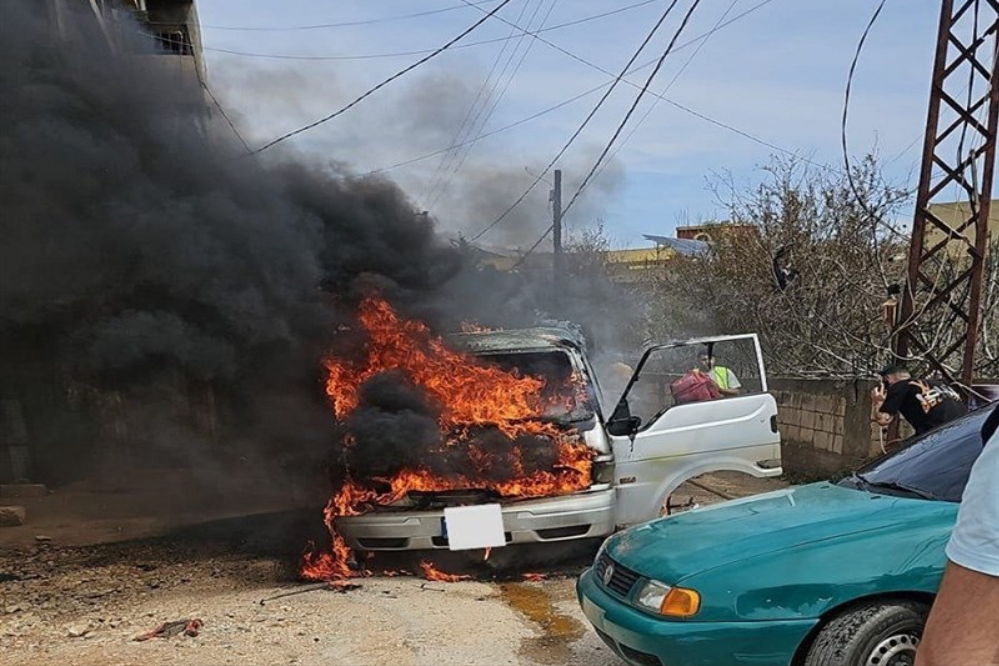 انفجار پهپادی در لبنان؛ خودرویی هدف قرار گرفت