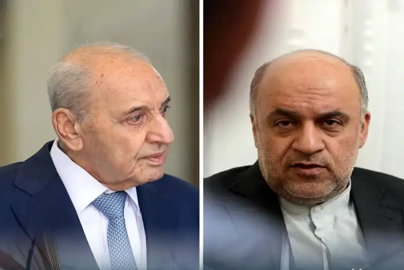 رایزنی نبیه بری و سفیر ایران درباره تحولات لبنان و منطقه