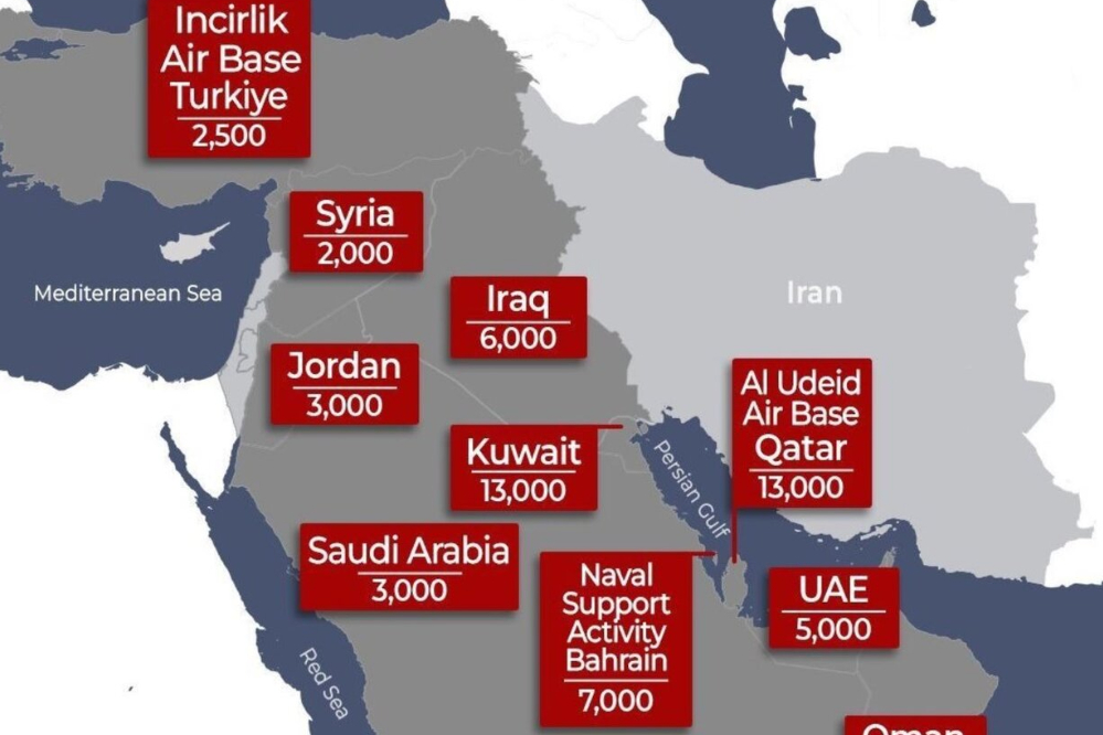 Американские базы включены в список целей Ирана на случай войны