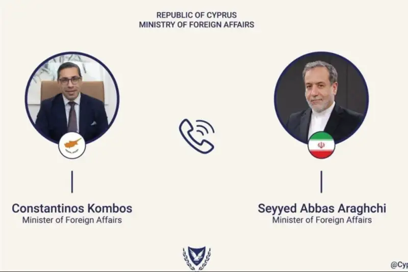 تماس تلفنی وزیر خارجه قبرس با عراقچی