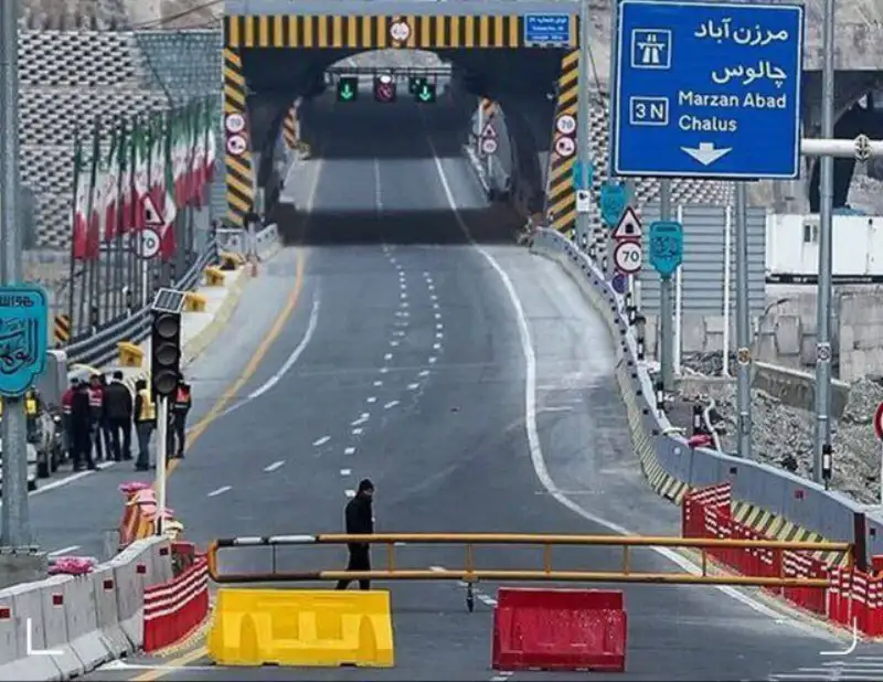 ممنوعیت تردد در محور چالوس و آزادراه تهران شمال تا ساعت 19